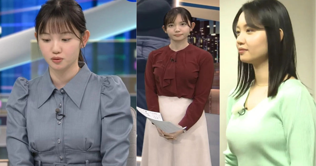 田中瞳アナのニット永久保存版！ボディラインがすごくて肉厚感が本当に可愛すぎます