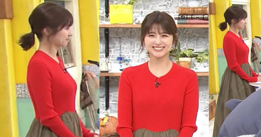 宇賀なつみアナがかわいい！真っ赤なニットが眩しくて可愛すぎました！
