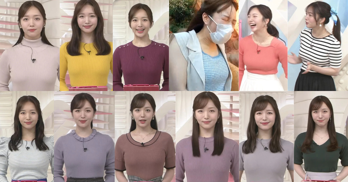 刈川くるみアナが完璧スタイルで可愛すぎます！谷間チラにニットで大きさ形アピールにジェットコースターで激しく揺れる！