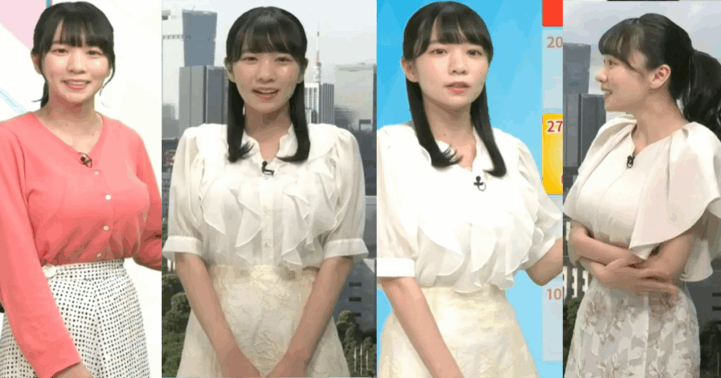 超絶美胸ＯＰメロンの椿野ゆうこちゃんが可愛すぎる！ニットが凄い天気予報士!