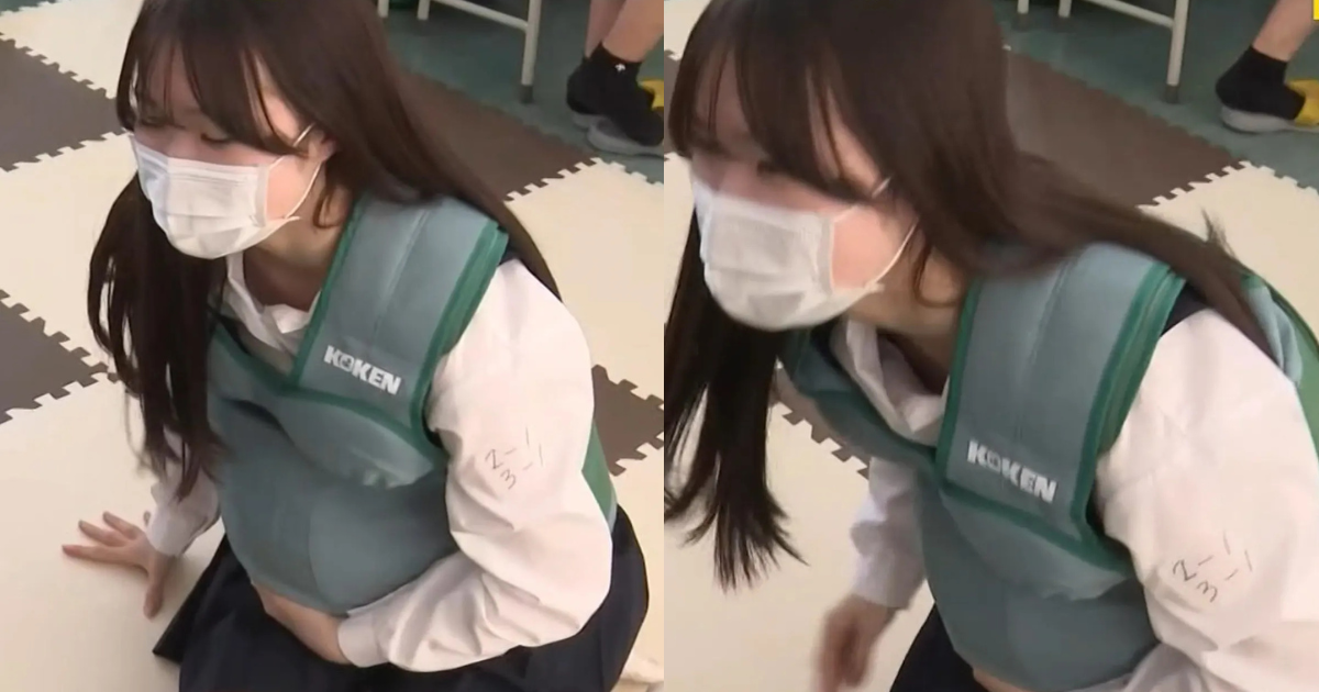 かわいいＪＫさんが一瞬だけシャツの奥まで映ってしまってました