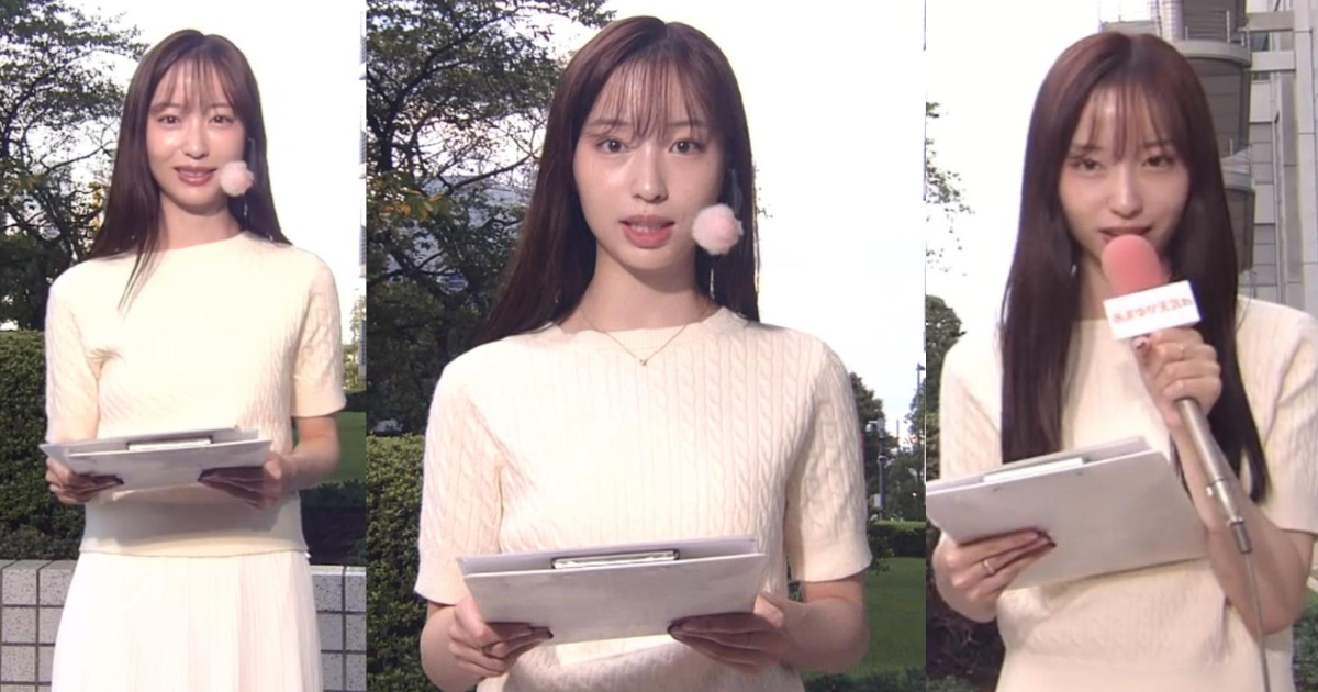 ふんわりニットＴシャツのこんもり感が可愛すぎる林佑香ちゃん