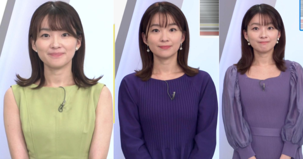 ぴたぴたニットでくっきりにノースリーブでむちむち二の腕が可愛すぎる安藤結衣アナ！ムネチラお宝も！