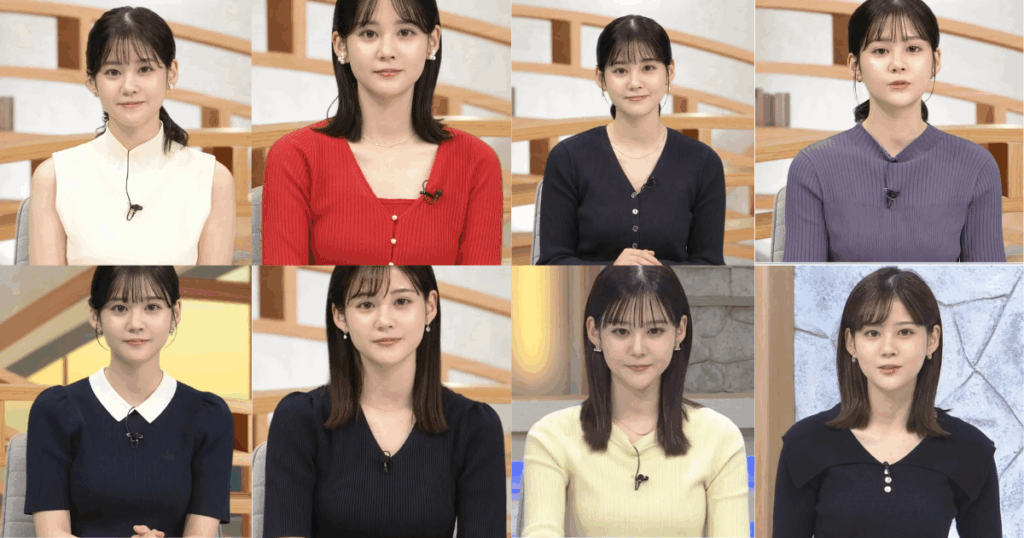 中原みなみアナが可愛すぎるのにスタイル抜群！形くっきりニットが最高過ぎます！