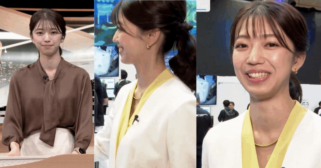 2025年新人の齋藤 陽アナが薄シャツくっきりで胸元スカスカで気になります！