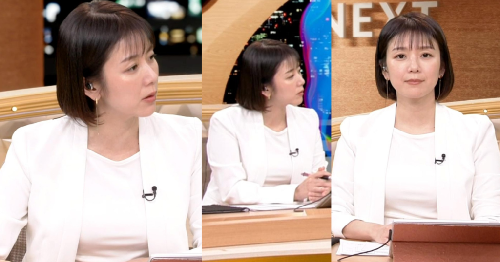 八木ひとみアナのスーツから見える極薄ニットのくっきりが最高！可愛すぎてショート好きボブ好きにはたまらない大人の魅力！