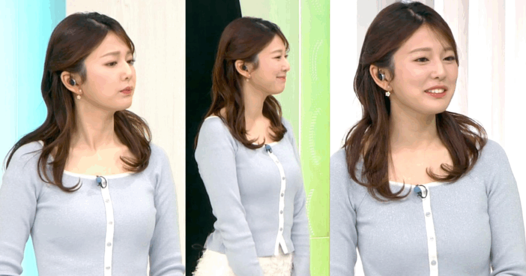 黒田みゆアナがスタイル良すぎで可愛すぎる！くっきりぴたぴたニットで大きさも形も笑顔もボディラインも素敵過ぎます！