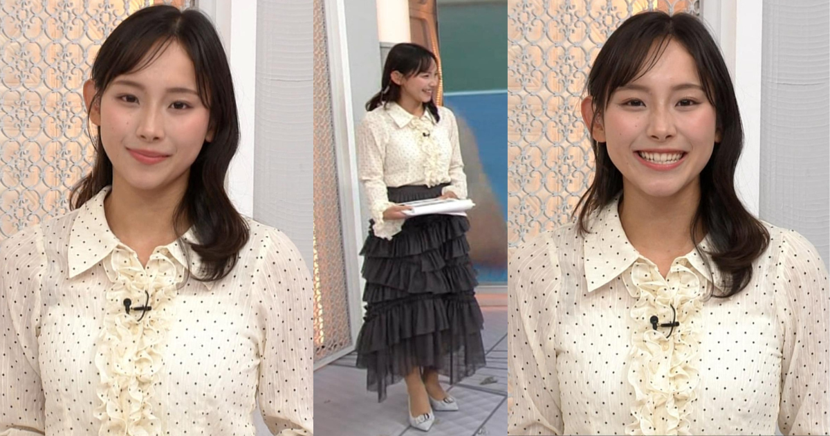 2025新人の可愛すぎる石渡花菜アナが大きさと形くっきりパツパツ！女子大生時代のお宝画像！