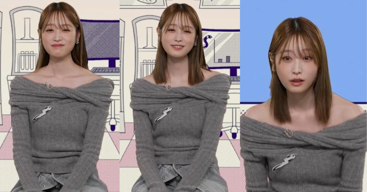 髙橋ひかるちゃんが長身スレンダーで可愛すぎる！ぴちぴちニットくっきりでオフショルのデコルテが美しすぎる！