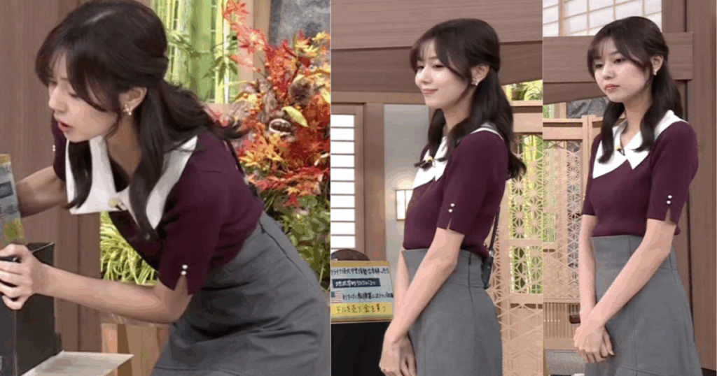 杉浦みずきアナが長身スレンダーで可愛すぎる！ニットでくっきりで際どい胸元チラチラです！