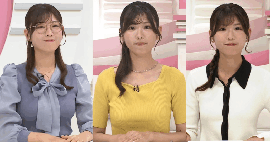 樺山夏帆アナが170cm長身スレンダーでスタイル抜群！くっきりピタピタニットで揺らして踊って可愛すぎます！