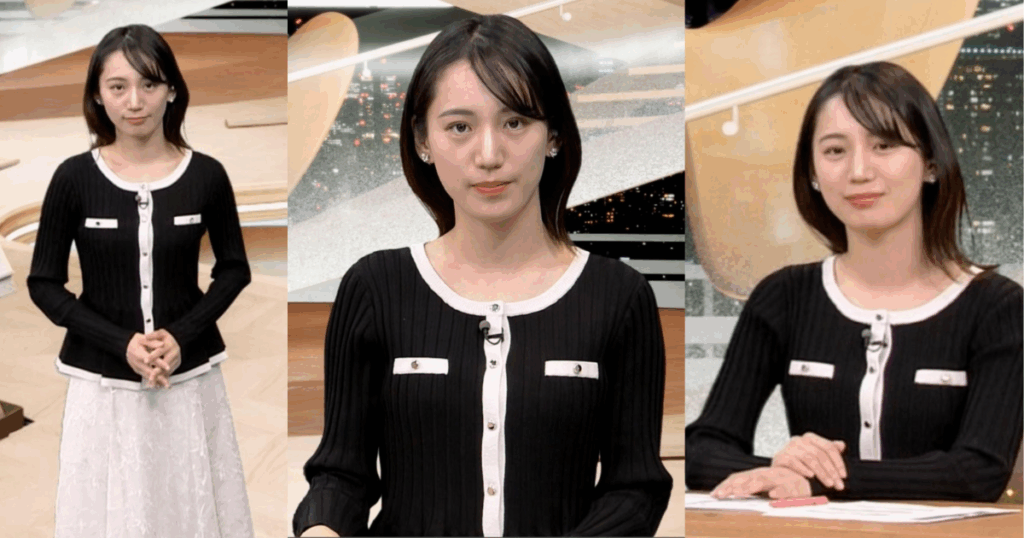 山本倖千恵アナがニットカーディガンでくっきり！元陸上選手でスレンダーでめちゃくちゃ可愛い！