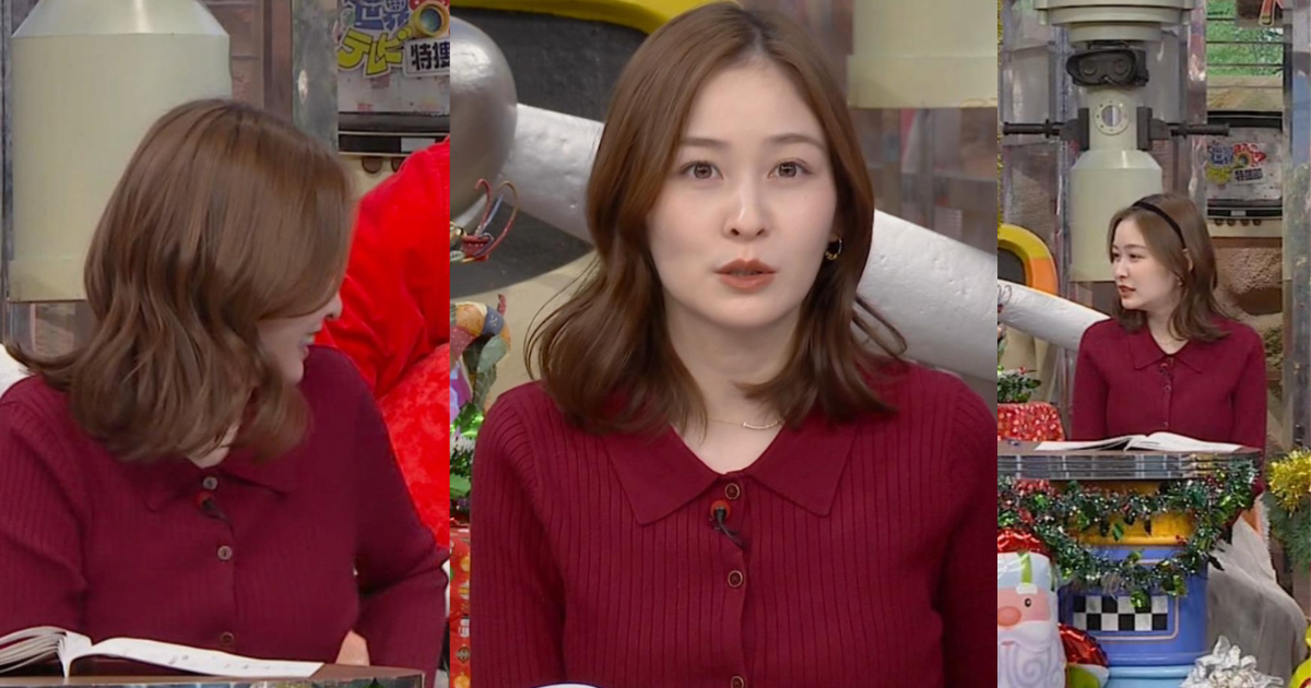 3月に退社→フリー転身！岩田絵里奈アナのぴたぴたカーディガンが可愛すぎる！ぴたぴたニットでパンパンで素敵過ぎました！