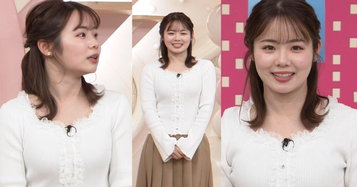 並木雲楓アナがちっちゃ可愛すぎ！ニットがパツパツで大きさくっきりでした