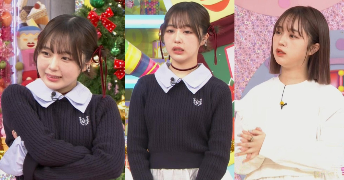 もこもこニットで形こんもりで可愛すぎるなえなのちゃん！ボブが可愛すぎて最高です！