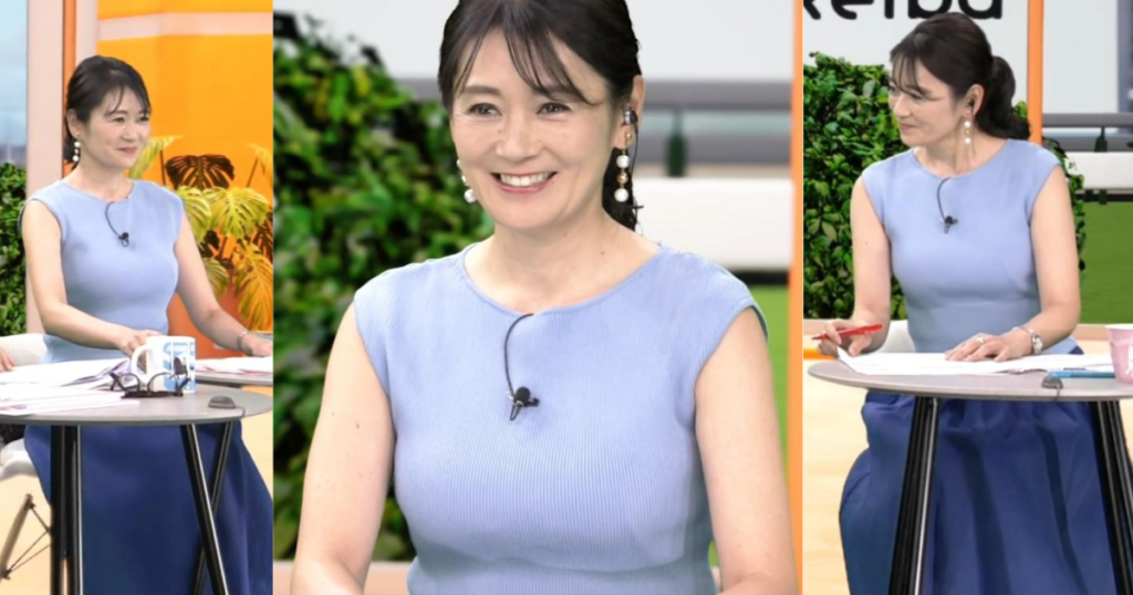 長身で大人の魅力が凄すぎる水原恵理アナ！ぴたぴたニットでセクシー過ぎて美しすぎる美魔女です！