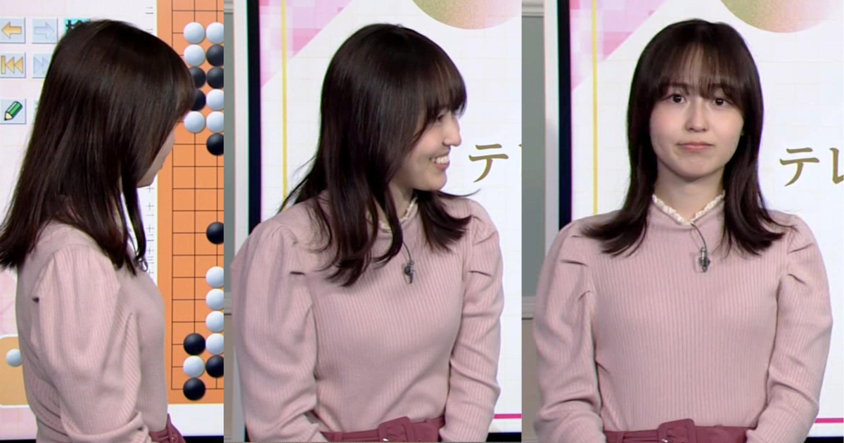 囲碁棋士の安田明夏ちゃんが長濱ねる似で可愛い！くっきりニットにむちむちノースリーブ二の腕も可愛すぎます！