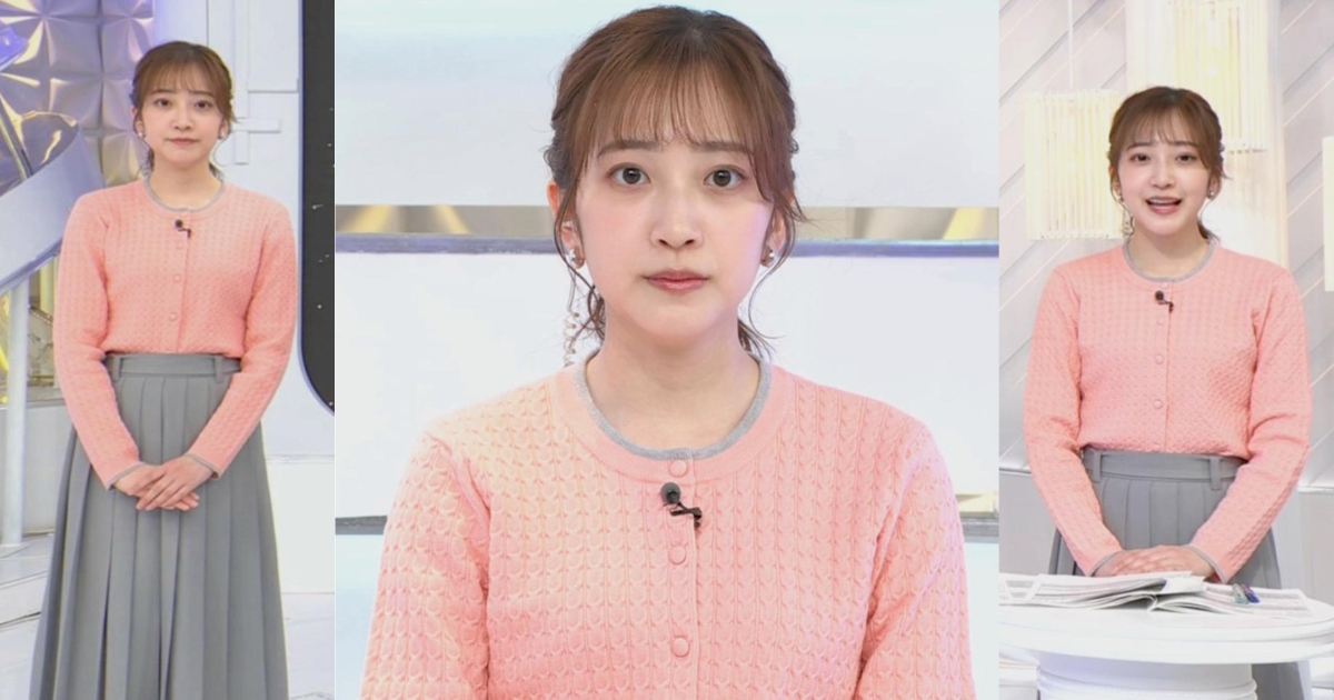 南後杏子アナが可愛すぎて人気急上昇中！くっきりニットで口リ可愛くて最高です！
