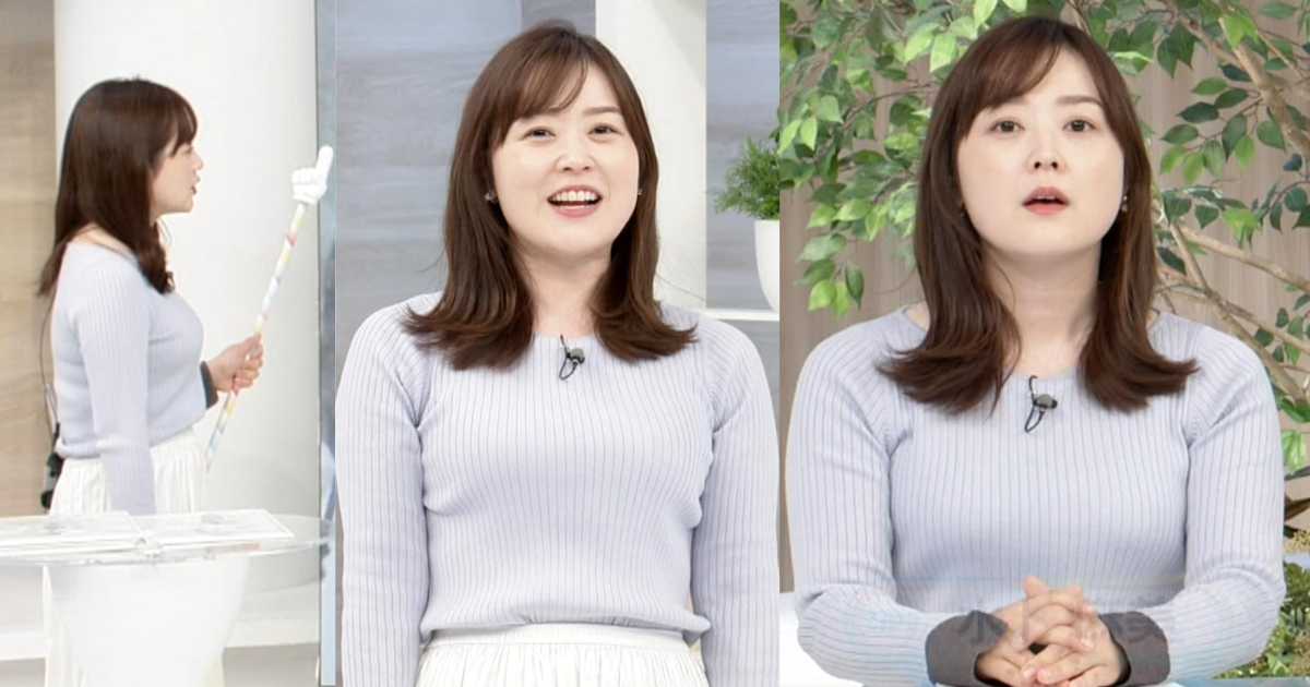 水卜麻美アナがぴたぴた極薄ニットで最高！ダンスにゲームにゆるゆるで揺れ揺れゆさゆさも最高に可愛すぎます！