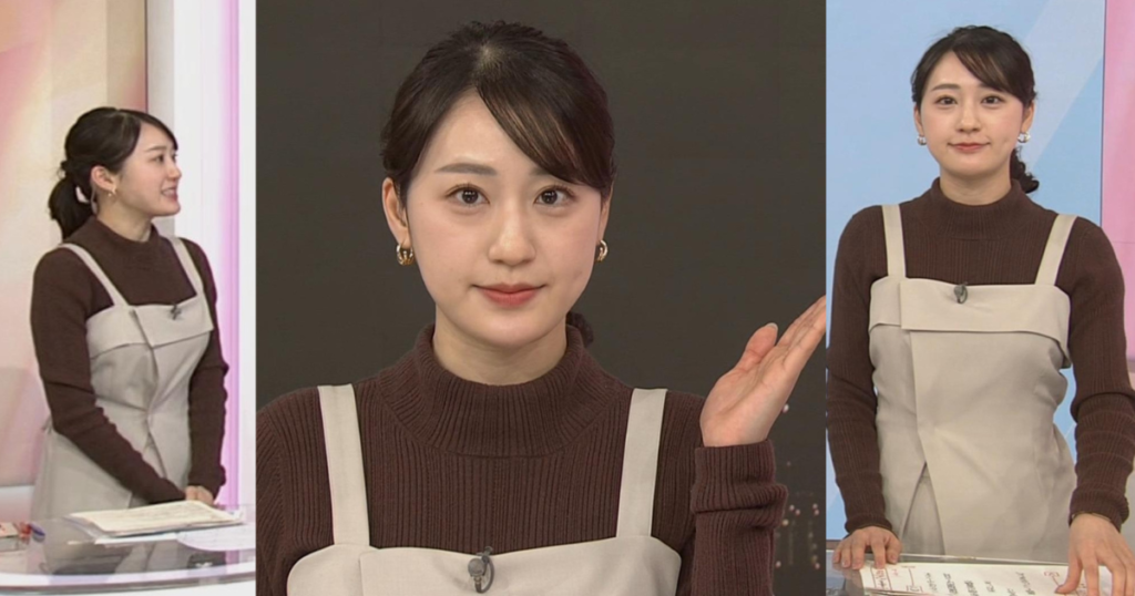 大谷舞風アナが隠し切れないくっきり感が可愛すぎる！可愛くてスタイル良すぎで最高です！