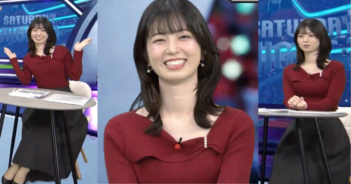 中根舞美アナがアイドル並みに可愛くて最高！くっきりニットで笑顔が可愛すぎます！