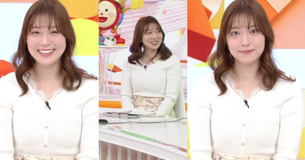 阿部華也子ちゃんが可愛すぎる！谷間チラにタイトなニットで曲線美も立体感もくっきりで最高です！