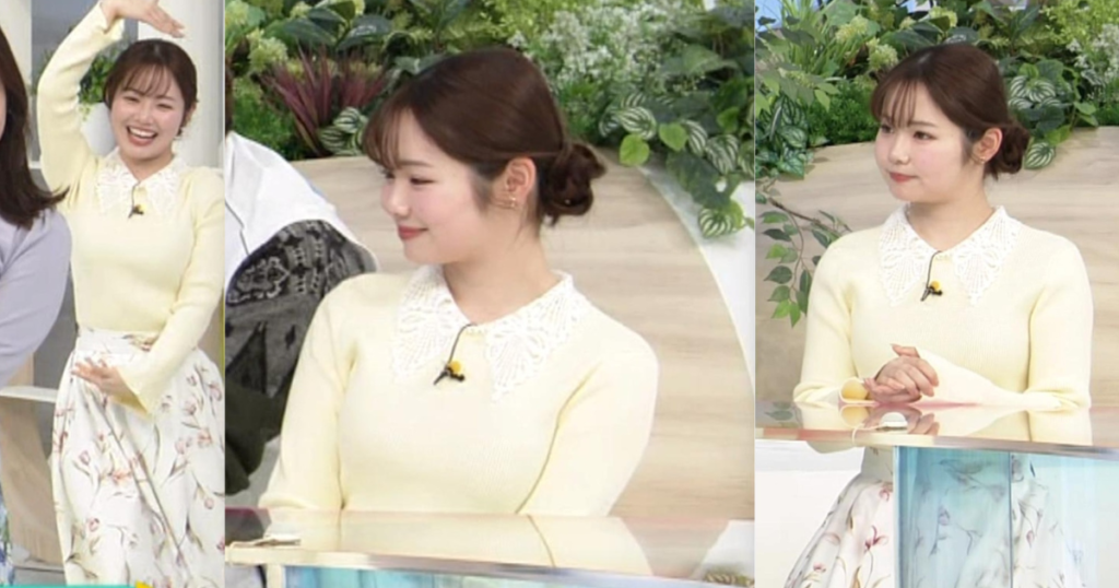 並木雲楓アナがちっちゃ可愛すぎ！ニットがフィット感がステキで存在感くっきりでした