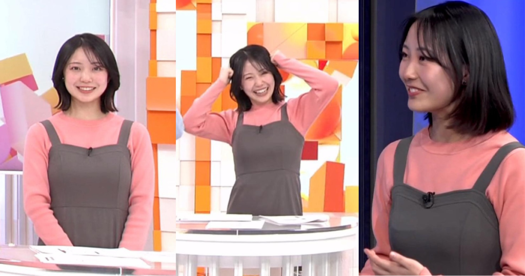 高崎春アナが可愛すぎる！ニットでくっきり大きさも形も実は最高！ボブになって可愛さ倍増です！