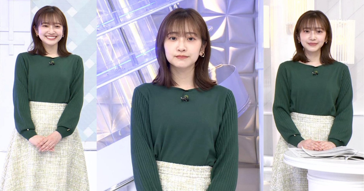 南後杏子アナが可愛すぎて人気急上昇中！くっきりニットで可愛くて最高です！