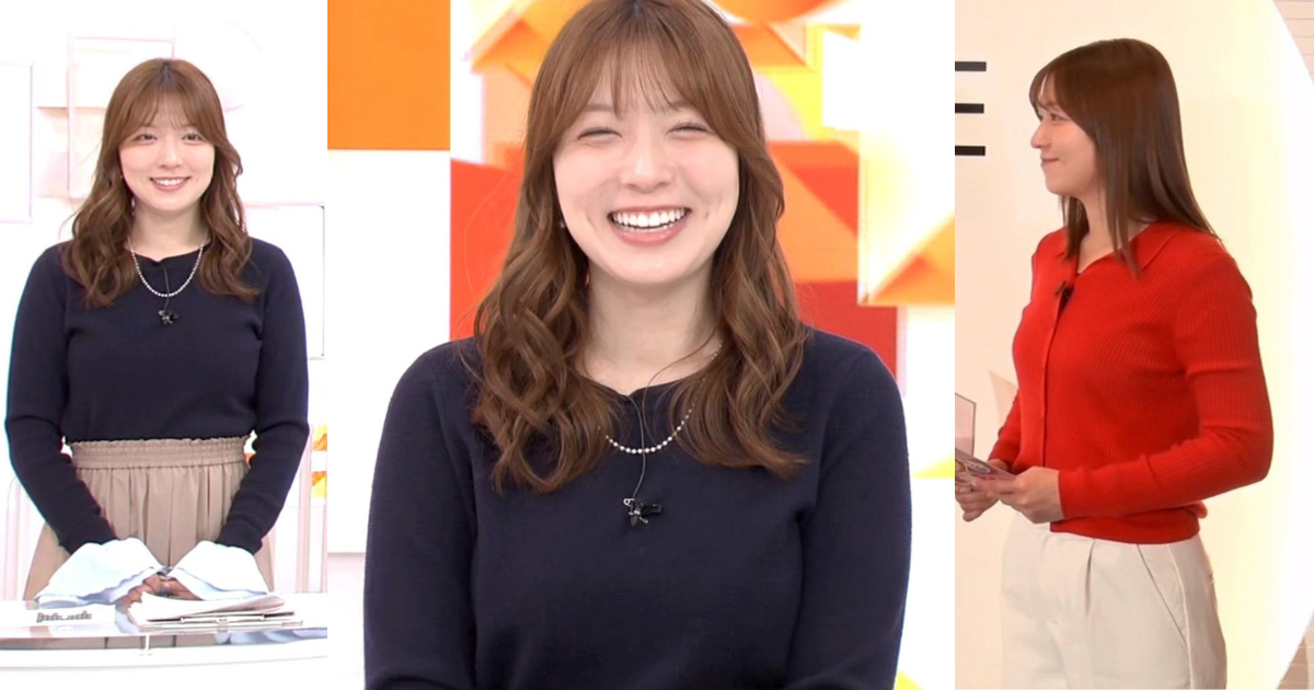 阿部華也子ちゃんが可愛すぎる！谷間チラにタイトなニットで曲線美も立体感もくっきりで最高です！