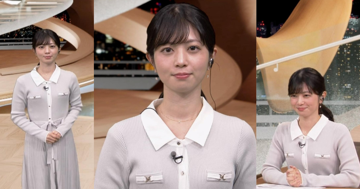 中根舞美アナがアイドル並みに可愛くて最高！くっきりニットで笑顔が可愛すぎます！