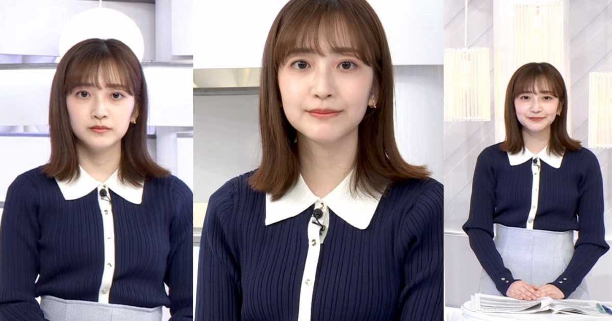 南後杏子アナが可愛すぎて人気急上昇中！ぴたぴたくっきりニットで可愛くて最高です！