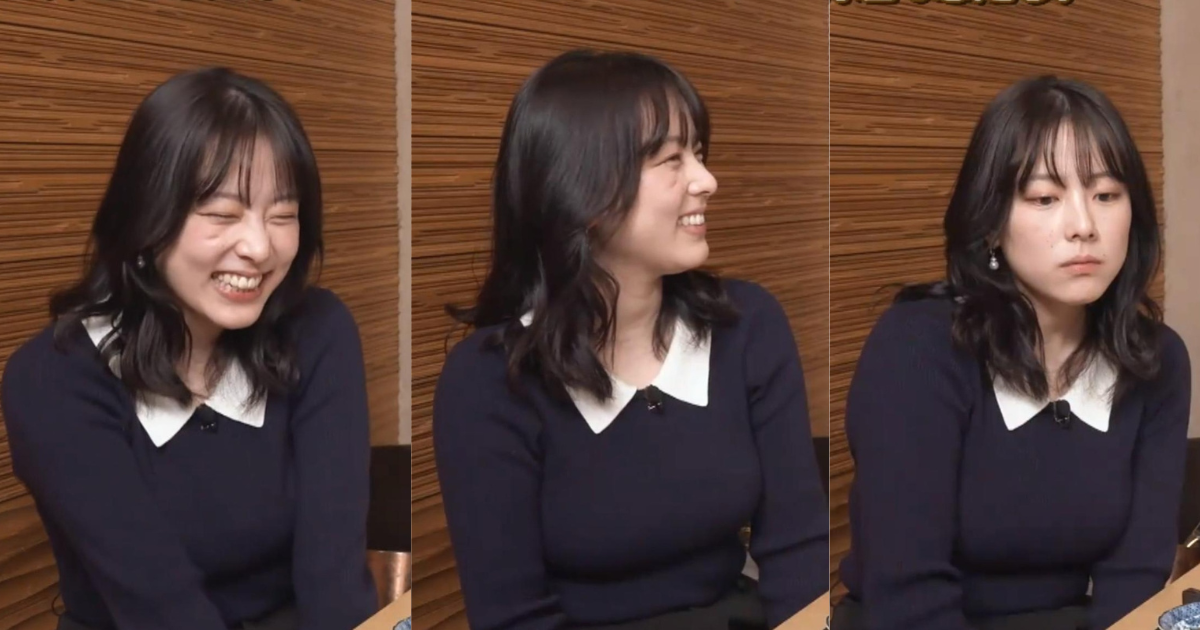 古旗笑佳アナのニットのボリュームが最高すぎ！厚みがステキな横アングルに躍動感あふれる揺れ揺れにベリーショートでも可愛いすぎる！