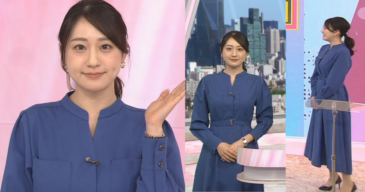 大谷舞風アナが可愛くてスタイル良すぎ！ニットでも何でも着ても立体感くっきり最高です！