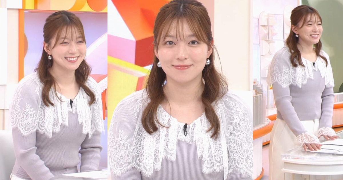 阿部華也子ちゃんが可愛すぎる！谷間チラにタイトなニットで曲線美も立体感もくっきりで最高です！