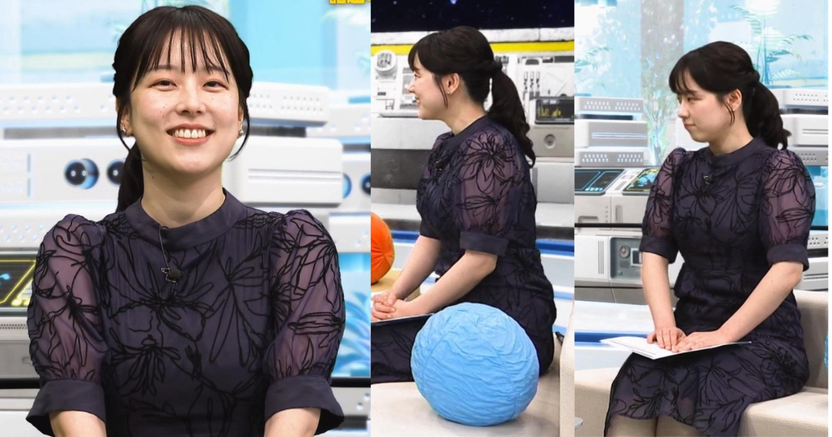 古旗笑佳アナのニットのボリュームが最高すぎ！厚みがステキな横アングルに躍動感あふれる揺れ揺れにベリーショートでも可愛いすぎる！