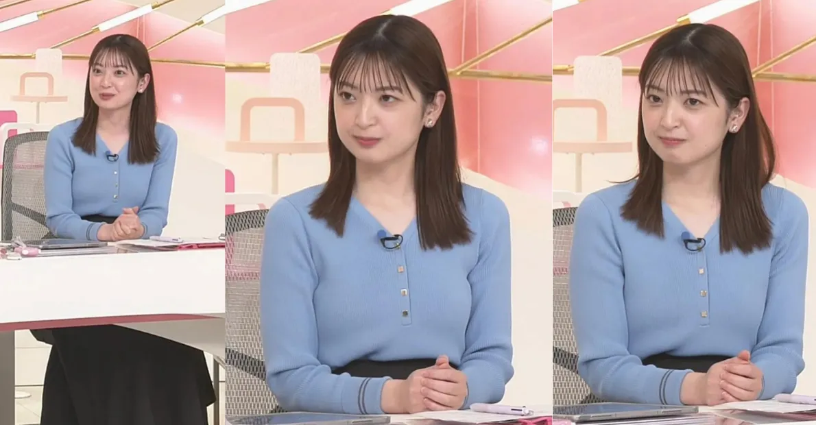 瀧口麻衣アナがタイトなニットでくっきり可愛いすぎました！隠し切れないステキな立体感あふれるニットも最高です！