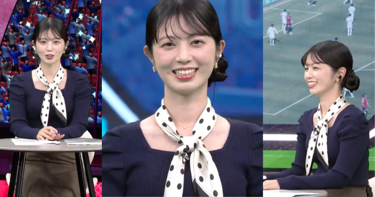 中根舞美アナがアイドル並みに可愛くて最高！くっきりニットで笑顔が可愛すぎます！