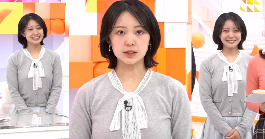 高崎春アナが可愛すぎる！くっきりニットで実はスタイル抜群！ボブになって可愛さ倍増です！