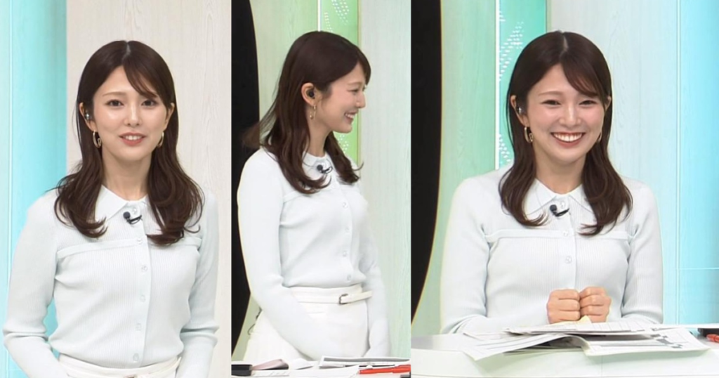 舘様との熱愛発覚？の黒田みゆアナの笑顔が可愛すぎる！タイトなニット魅惑のラインくっきりに二の腕でデコルテも美しすぎます！
