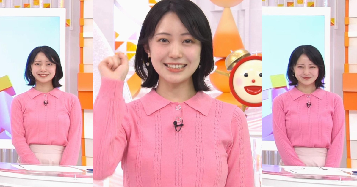 高崎春アナが可愛すぎる！くっきりニットで実はスタイル抜群！ボブになって可愛さ倍増です！